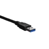 Кабель Lanberg USB-A 3.0 M/M 1 м Black (5901969427752)