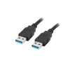 Кабель Lanberg USB-A 3.0 M/M 1 м Black (5901969427752)
