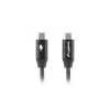 Кабель Lanberg USB-C 2.0 M/M 1.8 м Premium QC 4.0 Power Delivery 60 Вт Black (5901969429091)