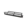 Патч-панель порожня Lanberg PPKS-9112-B 12 портів 1U 10