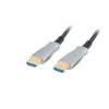 Кабель Lanberg HDMI (M) на HDMI (M) v2.0 50 м оптичний AOC Black (5901969429848)