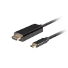 Кабель Lanberg USB-C M → HDMI M 1 м 4K 60 Гц Black (5901969436761)