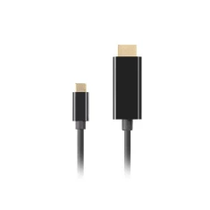 Кабель Lanberg USB-C M → HDMI M 1 м 4K 60 Гц Black (5901969436761)