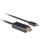 Кабель Lanberg USB-C M → HDMI M 3 м 4K 60 Гц Black (5901969436785)