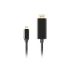 Кабель Lanberg USB Type-C M — DisplayPort M 1 м 4K 60Hz Black (5901969436808)