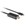 Кабель Lanberg USB Type-C M — DisplayPort M 1 м 4K 60Hz Black (5901969436808)