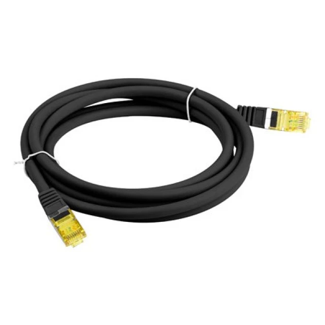 Патч-корд Lanberg Cat.6A S/FTP LSZH CU 1 м Black (5901969436983)