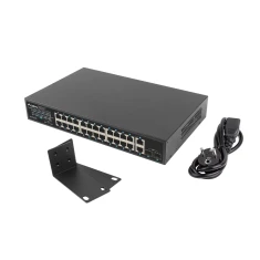 Комутатор Lanberg PoE RSGE-24P-2GE-2S-360 rack 19