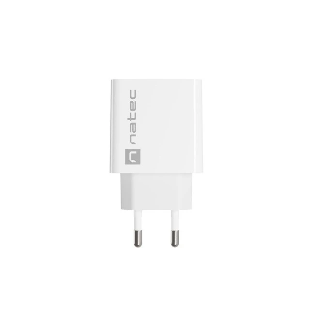 Мережевий зарядний пристрій Natec Ribera NUC-2059 USB-C 20 Вт PD White (5901969443080)