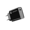 Мережевий зарядний пристрій Natec Ribera NUC-2060 USB-C 20 Вт PD Black (5901969443097)