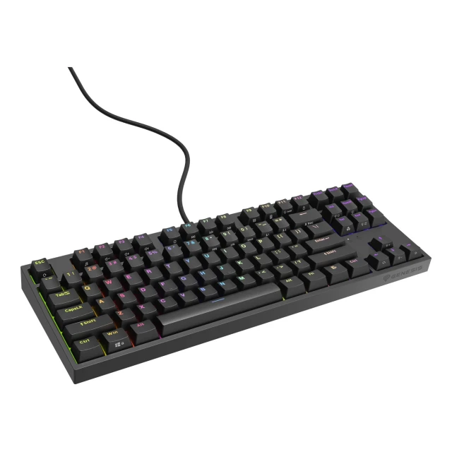 Клавіатура Genesis Thor 404 TKL ігрова USB US розкладка Black (5901969443196)