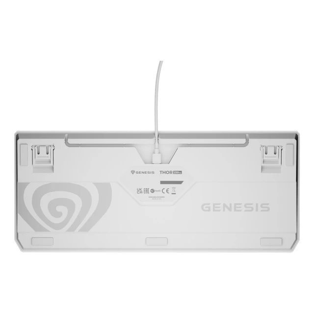 Клавиатура Genesis Thor 230 TKL игровая USB US раскладка White (5901969443288)