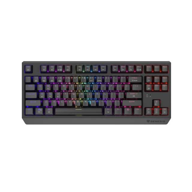 Клавиатура Genesis Thor 230 TKL игровая беспроводная USB RF Wireless Bluetooth US раскладка Black (5901969443790)