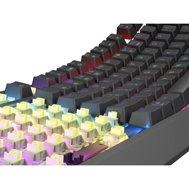 Клавіатура Genesis Thor 230 TKL ігрова USB + RF Wireless + Bluetooth US розкладка Black (5901969443813)