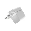 Мережевий зарядний пристрій Natec Ribera NUC-2144 GaN 1x USB-A 1x USB-C 65 Вт White (5901969444254)