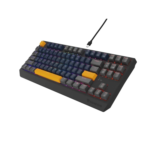 Клавиатура Genesis Thor 230 TKL игровая беспроводная USB RF Wireless Bluetooth US раскладка Black (5901969444445)