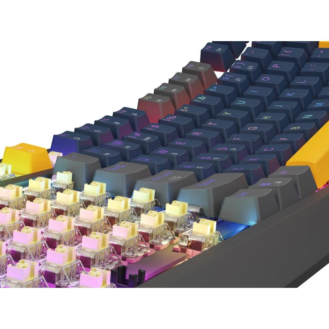 Клавиатура Genesis Thor 230 TKL игровая беспроводная USB RF Wireless Bluetooth US раскладка Black (5901969444445)