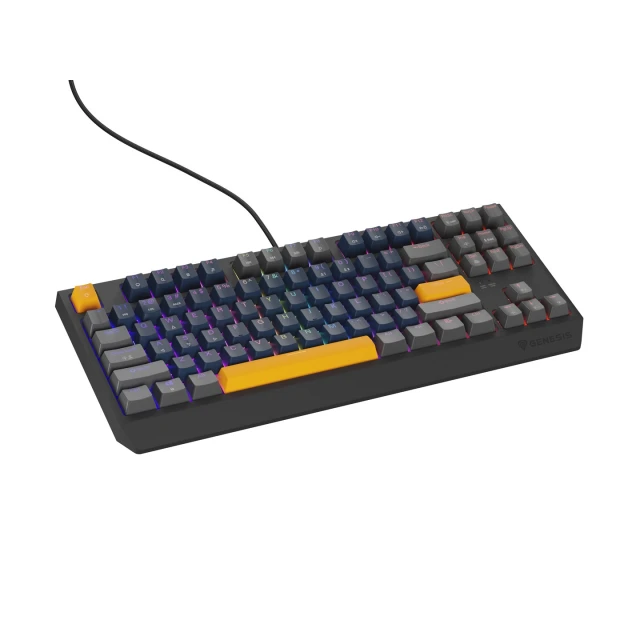 Клавиатура Genesis Thor 230 TKL игровая беспроводная USB RF Wireless Bluetooth US раскладка Black (5901969444445)