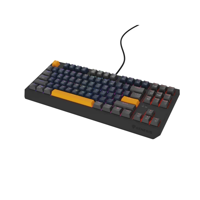 Клавиатура Genesis Thor 230 TKL игровая беспроводная USB RF Wireless Bluetooth US раскладка Black (5901969444445)