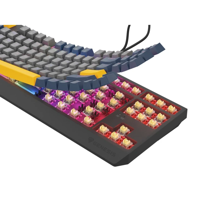 Клавіатура Genesis Thor 230 TKL ігрова USB US розкладка Blue (5901969444452)