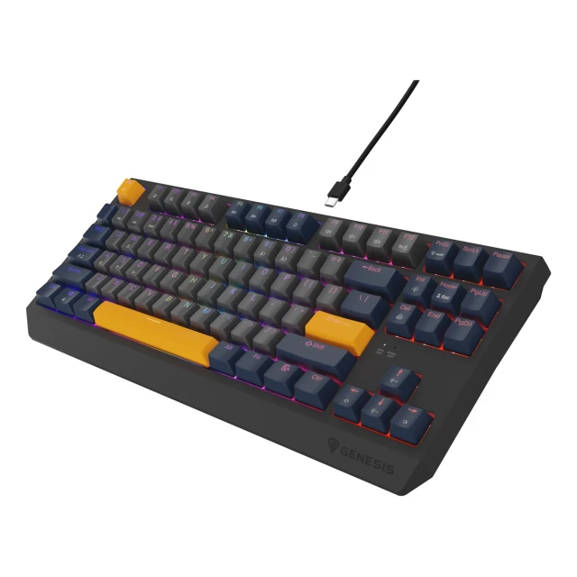 Клавіатура Genesis Thor 230 TKL ігрова USB US розкладка Blue (5901969444452)