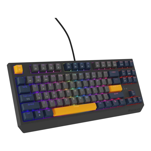 Клавіатура Genesis Thor 230 TKL ігрова USB US розкладка Blue (5901969444452)