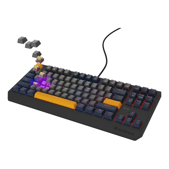Клавіатура Genesis Thor 230 TKL ігрова USB US розкладка Blue (5901969444452)