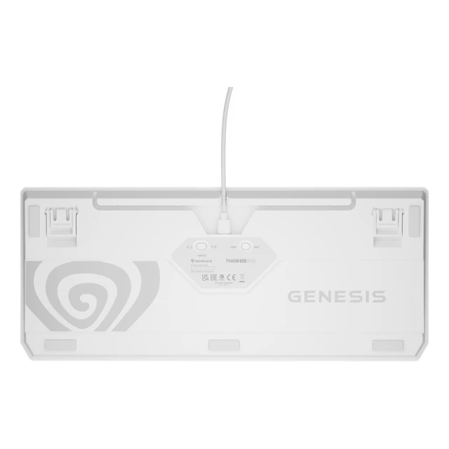 Клавіатура Genesis Thor 230 TKL ігрова бездротова USB RF Wireless Bluetooth US розкладка White (5901969444469)