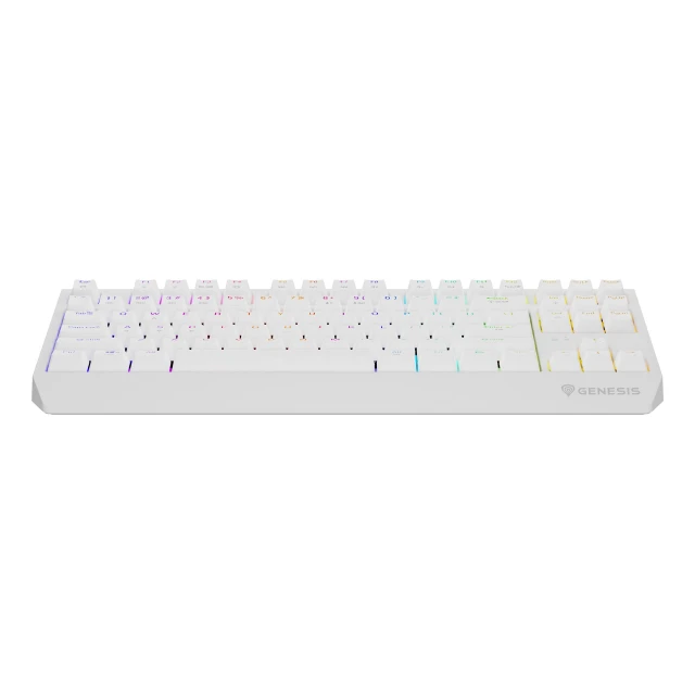 Клавіатура Genesis Thor 230 TKL ігрова бездротова USB RF Wireless Bluetooth US розкладка White (5901969444469)
