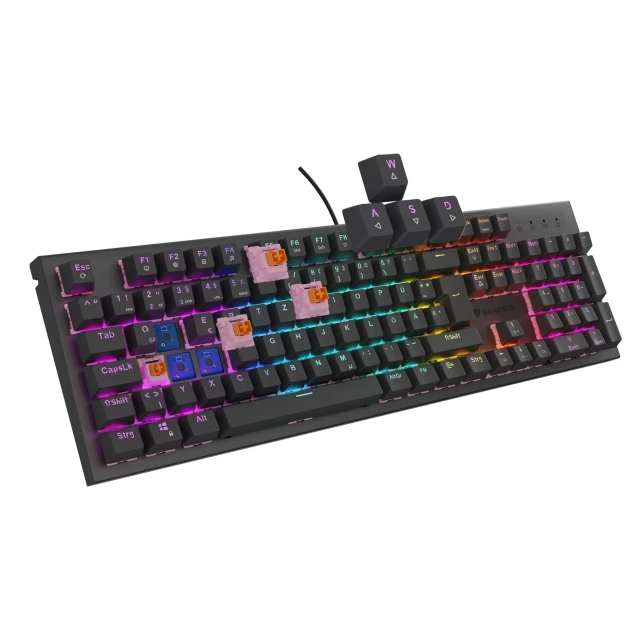 Клавіатура Genesis NKG-2179 ігрова USB німецька розкладка Black (5901969444605)