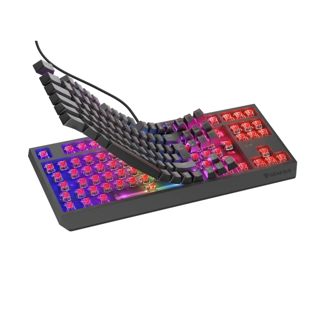 Клавіатура Genesis Thor 230 TKL ігрова механічна Outemu Red німецька розкладка Black (5901969444995)