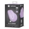 Миша Natec Crake 2 вертикальна бездротова 2400 DPI Bluetooth 5.2 + 2.4 GHz Pure Lavender (5901969445732)