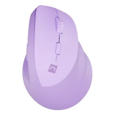 Миша Natec Crake 2 вертикальна бездротова 2400 DPI Bluetooth 5.2 + 2.4 GHz Pure Lavender (5901969445732)