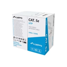 Кабель Lanberg LAN CAT.5E UTP 100 м Solid CU Grey Fluke Passed (5901969446746)