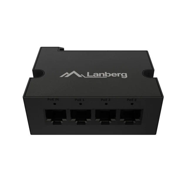 Комутатор Lanberg PoE екстендер 1 вхід 3 виходи 1 Гбіт/с Ethernet DIN Rail 90 Вт (5901969447293)