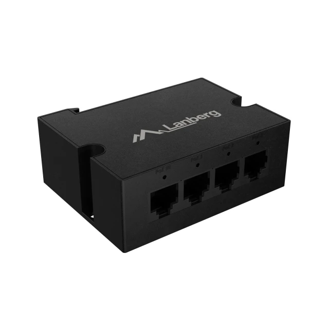 Комутатор Lanberg PoE екстендер 1 вхід 3 виходи 1 Гбіт/с Ethernet DIN Rail 90 Вт (5901969447293)