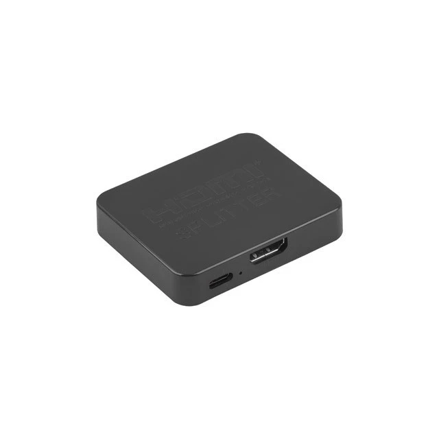 Розгалужувач Lanberg HDMI 1 на 2 4K з портом USB-C Black (5901969447309)