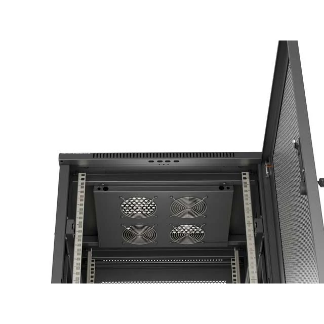 Шафа підлогова Lanberg 18U 600x600 мм Black (5901969448276)