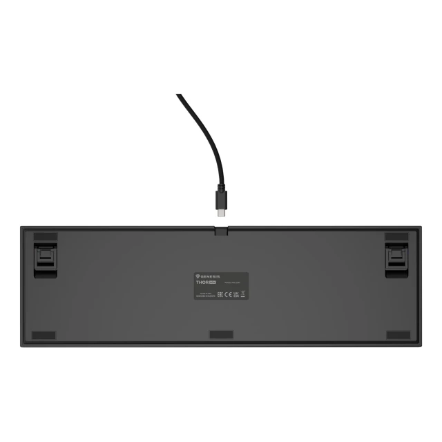 Клавиатура Genesis Thor 404 USB US раскладка Black (5901969449143)