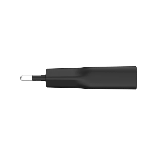 Мережевий зарядний пристрій Natec Ribera NUC-2377 GaN Slim USB-A USB-C 20 Вт Black (5901969449952)