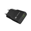 Мережевий зарядний пристрій Natec Ribera NUC-2377 GaN Slim USB-A USB-C 20 Вт Black (5901969449952)