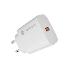 Мережевий зарядний пристрій Natec Ribera NUC-2392 USB-A 18 Вт White (5901969450118)