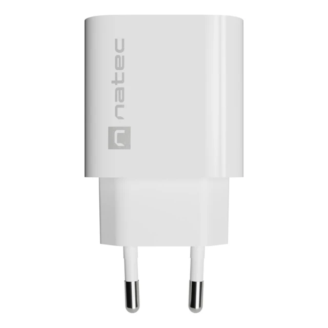 Мережевий зарядний пристрій Natec Ribera 1x USB-C 20W White (5901969450132)