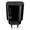 Мережевий зарядний пристрій Natec Ribera 1x USB-C 20 Вт Black (5901969450149)