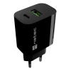 Мережевий зарядний пристрій Natec Ribera 1x USB-A + 1x USB-C (5901969450163)