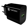 Мережевий зарядний пристрій Natec Ribera 1x USB-A + 1x USB-C (5901969450163)