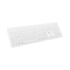 Клавіатура Natec Tang US бездротова Bluetooth + 2.4 GHz безшумна Slim White (5901969450880)