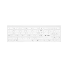 Клавіатура Natec Tang US бездротова Bluetooth + 2.4 GHz безшумна Slim White (5901969450880)