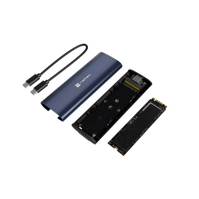 Зовнішній кейс Natec для SSD Rhino M.2 NVMe Lite USB-C 3.2 (5901969450910)