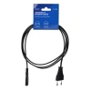 Кабель Savio CL-100 2-Pin F – Euro M 1,8 м Black (5901986043034)